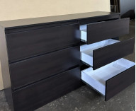 Комод Лайт с 6 ящиками Антрацит 160*45*90 