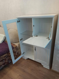 Бар 1В2Д1Ш Ирис Андерсон пайн (Белая структура) Мебель Сервис
