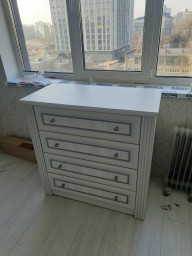 Комод 4Ш 93 см Ясен сніжний Брістоль NEW Меблі Сервіс