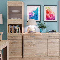 Комод 4Ш Тіпс 84х34х85 Сонома/Сонома Меблі Сервіс