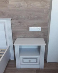 Спальня Брістоль NEW Ясен сніжний (Шафа 4д, Ліжко 160 з ламелями, приліжкові тумби, комод, дзеркало ) Меблі Сервіс Гарнітур Спальня Брістоль NEW Ясен сніжний (Шафа 4д, Ліжко 160 з ламелями, приліжкові тумби, комод, дзеркало ) Меблі Сервіс Гарнітур