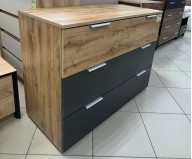 Комод 3Ш (109см) Кантри Минерва/Серый Мебель Сервис