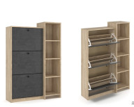 Тумба для обуви Compo 2 3Д Дуб сонома/Матера Мебель Сервис