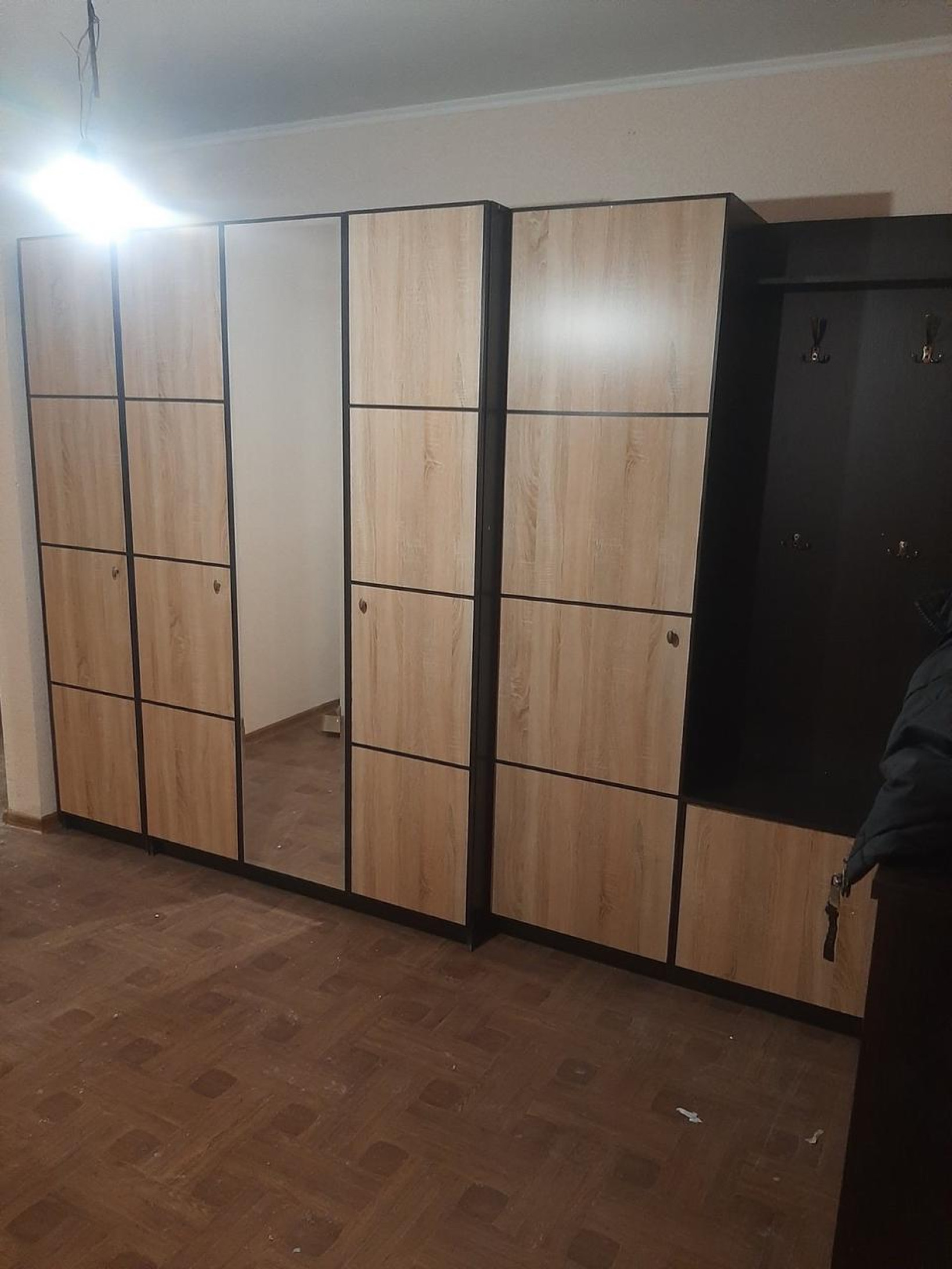 Спальня Фантазія 3Д Дуб сонома/Венге (Шафа 3д із дзеркалом, ліжко, тумби) Меблі Сервіс