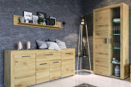Комод 4Д1Ш Фокус Дуб Артизан Сокме
