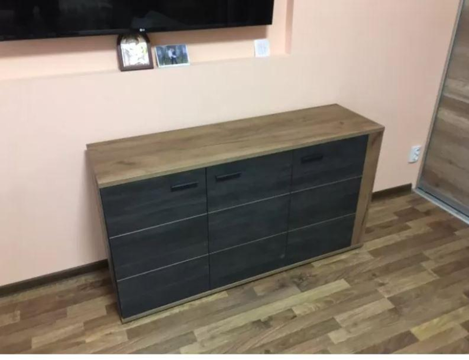 Комод 3Д Адель северное дерево/дуб крафт табако Сокме