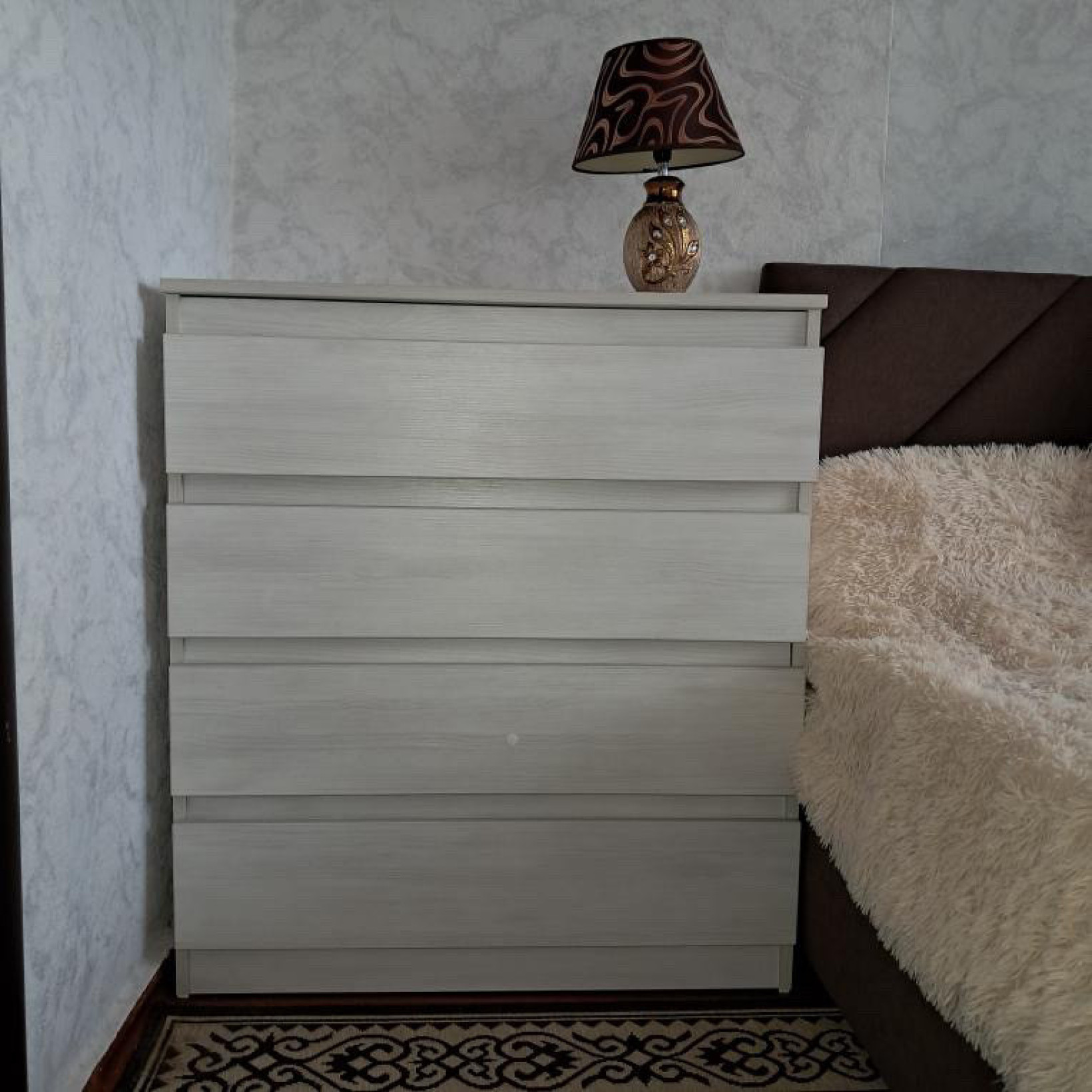 Комод Лайт 4 із ящиками Біле дерево 80*45*90 