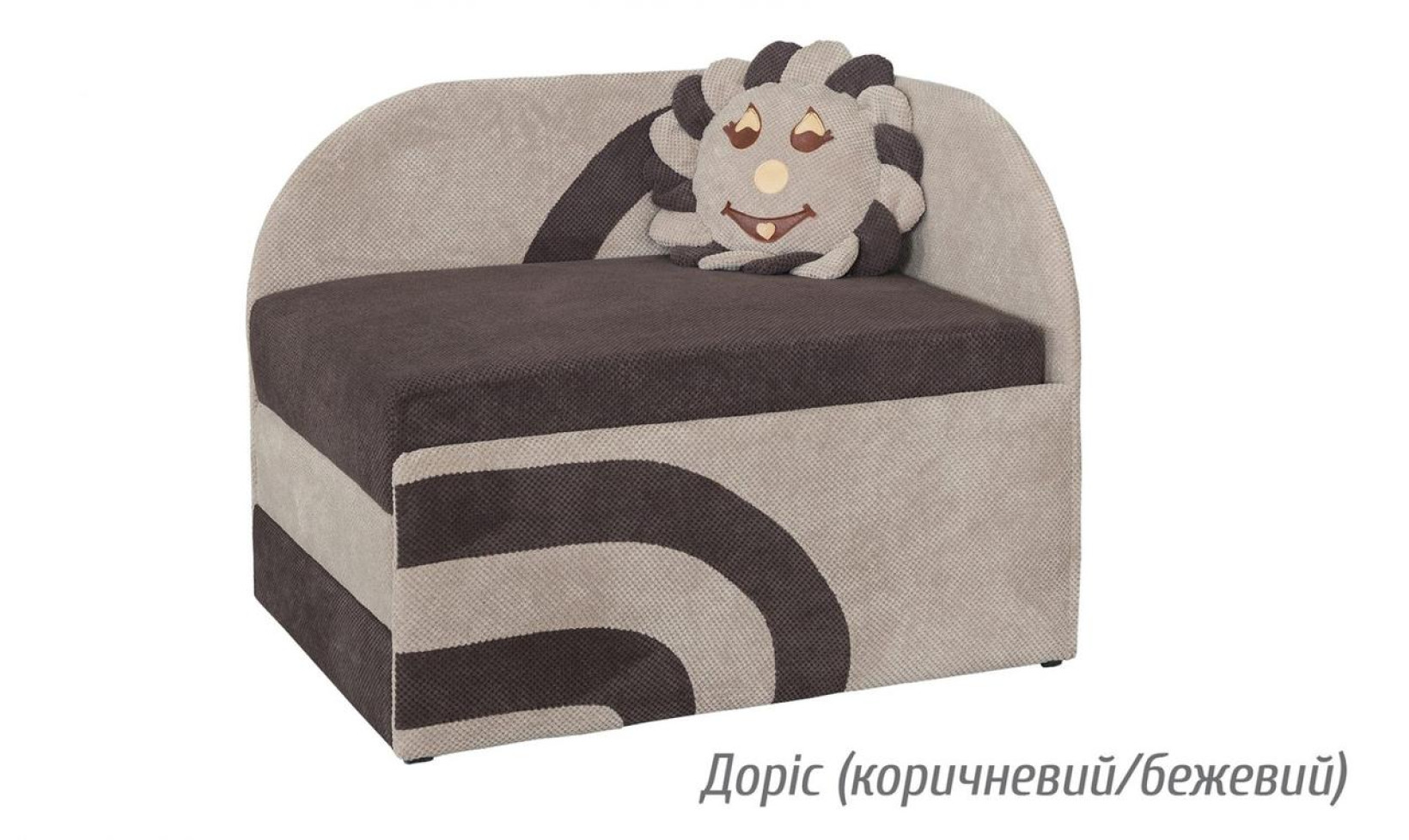 Диван Дюк 800/1050/750 Доріс (коричневий/бежевий) Меблі Сервіс