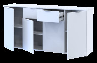 Комод Doros Рон 7 4 фасада 2 шухляды 160х38х81 (44900222)  Белый 