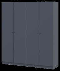 Комплект Doros Промо 2+2 ДСП 180х48х204 (42005068)  Графит 