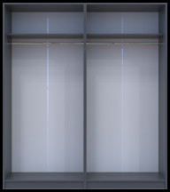 Комплект Doros Промо 2+2 ДСП 180х48х204 (42005068)  Графит 