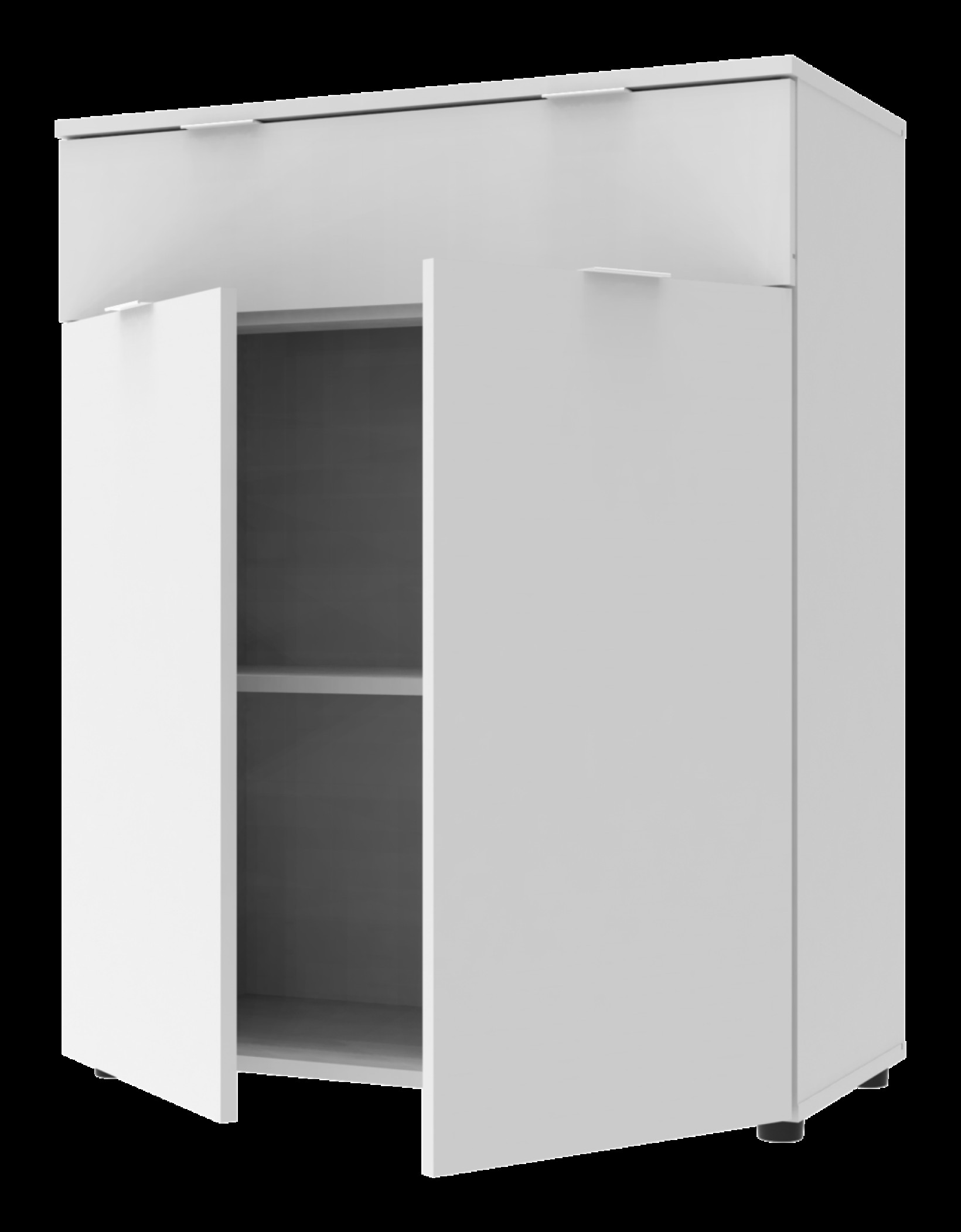 Комод Doros Рон 2 2 фасады 1 шухляда 80х38х100 (41516003) Белый