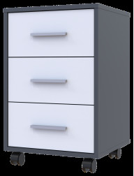 Тумба Doros Т3 43х42х66.4 (41902062) Графит/Белый