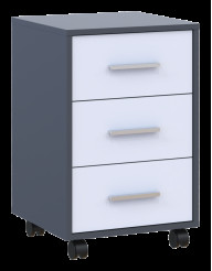 Тумба Doros Т3 43х42х66.4 (41902062) Графит/Белый