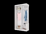 Прихожая Doros City One Door 1 Зеркало 110х45х210 (44900058) Белый