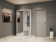 Прихожая Doros City One Door 1 Зеркало 110х45х210 (44900058) Белый