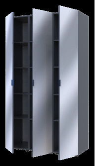 Комплект Doros Гелар 3 Зеркала 117х49.5х203.4 (42002167) Графит Комплект Doros Гелар 3 Зеркала 117х49.5х203.4 (42002167) Графит
