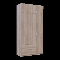Шкаф для одежды Лукас 3 ДСП 120х50х240 (80737799) Дуб сонома Шкаф для одежды Лукас 3 ДСП 120х50х240 (80737799) Дуб сонома