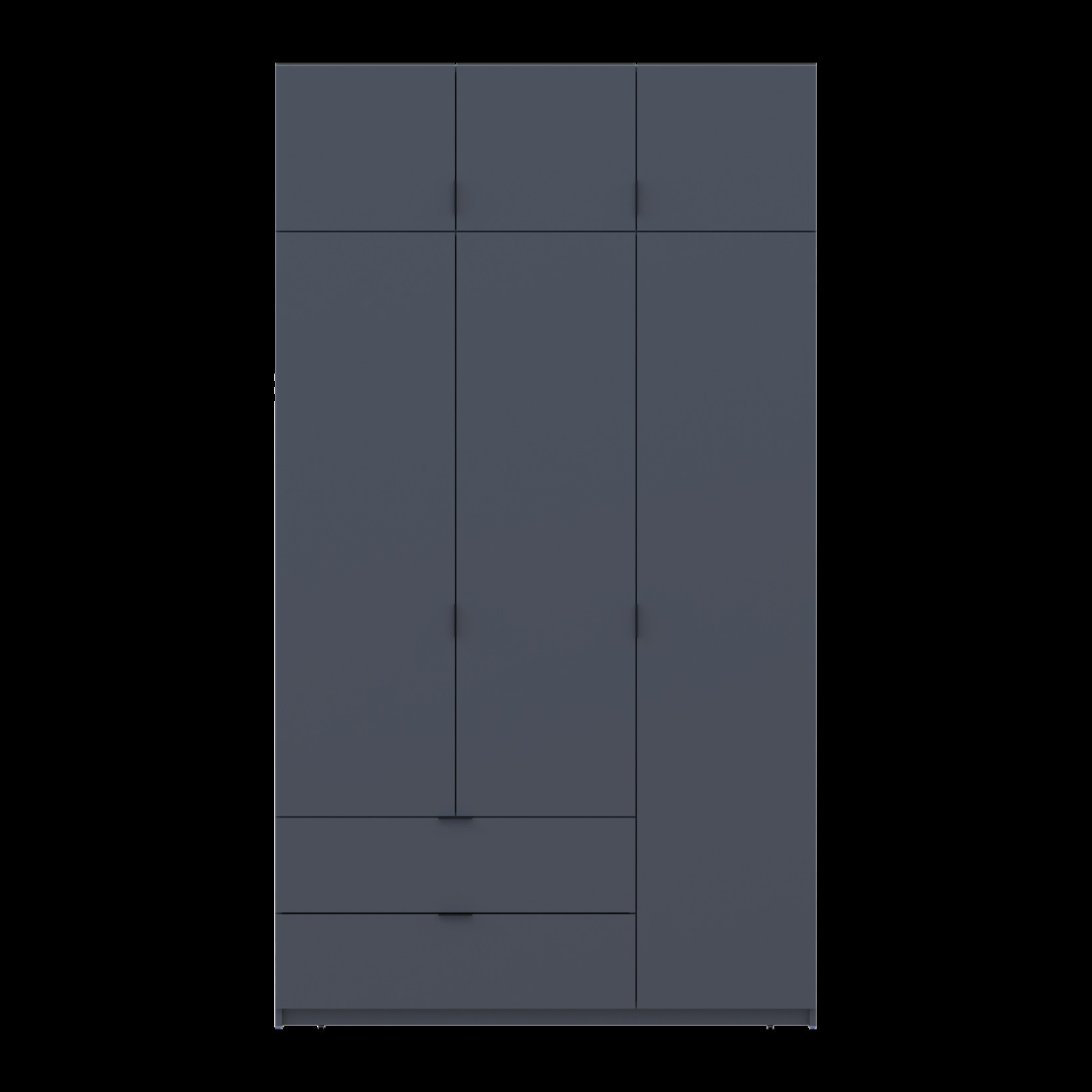 Шкаф для одежды Лукас 3 ДСП 135х50х240 (80737801) Графит