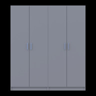 Комплект Doros Промо 2+2 ДСП 180х48х204 (80737766) Серый Комплект Doros Промо 2+2 ДСП 180х48х204 (80737766) Серый