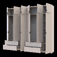 Шкаф для одежды Doros Лукас 3+3 ДСП 270х50х240 (42005116) Кашемир