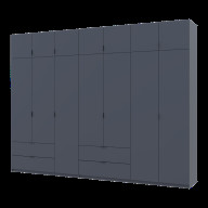Шкаф для одежды Doros Лукас 3+4 ДСП 315х50х240 (42005137) Графит