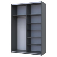 Шкаф купе Doros G-Caiser 1 ДСП / 1 Зеркало 160х60х240 (42005072) Графит/Дуб Эвок Шкаф купе Doros G-Caiser 1 ДСП / 1 Зеркало 160х60х240 (42005072) Графит/Дуб Эвок