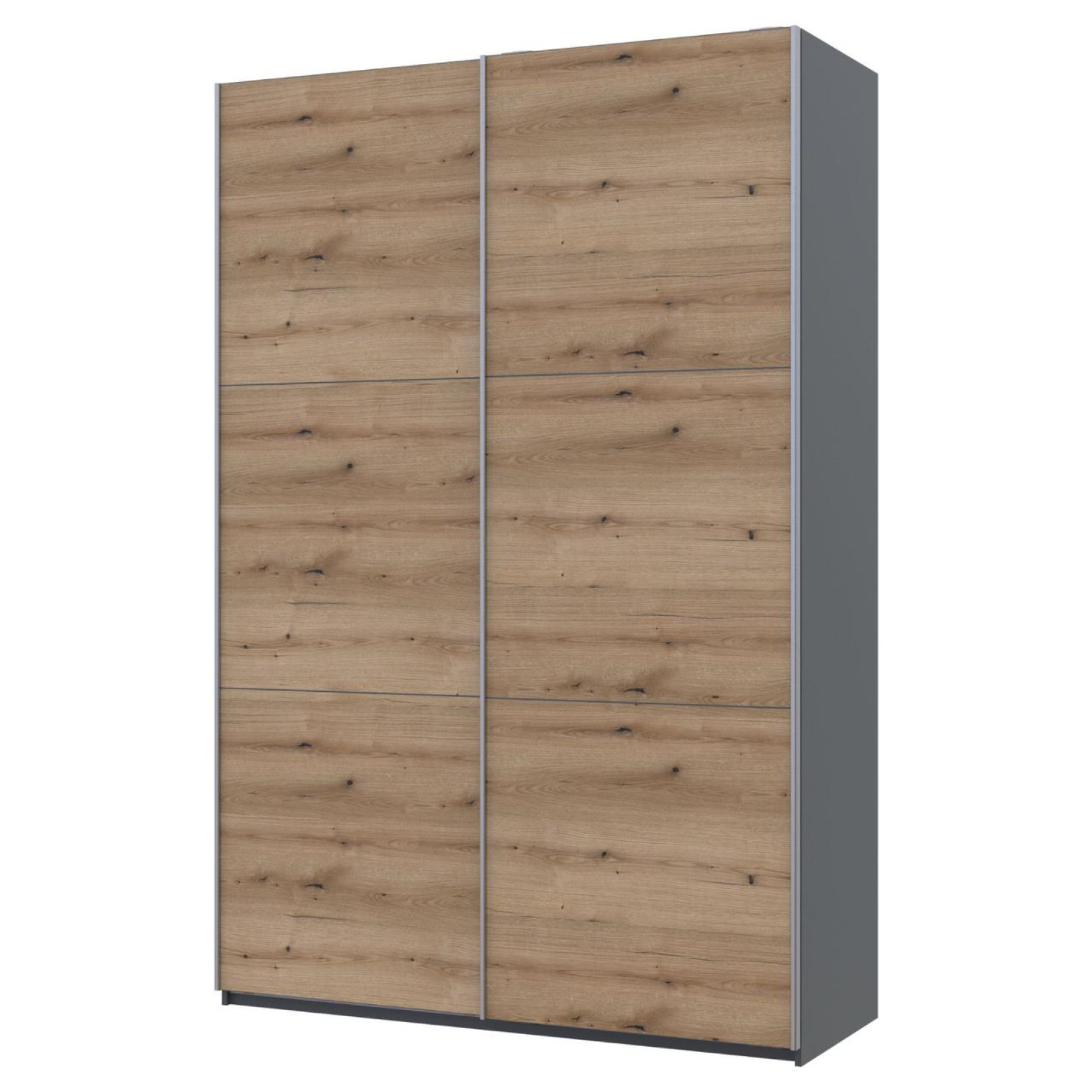 Шкаф купе Doros G-Caiser 2 ДСП 160х60х240 (42005074) Графит/Дуб Эвок