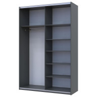 Шкаф купе Doros G-Caiser 2 ДСП 160х60х240 (42005074) Графит/Дуб Эвок