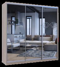 Шкаф купе Doros Сити Лайт 3 Зеркала 225х60х225 (42002138) Дуб сонома Шкаф купе Doros Сити Лайт 3 Зеркала 225х60х225 (42002138) Дуб сонома