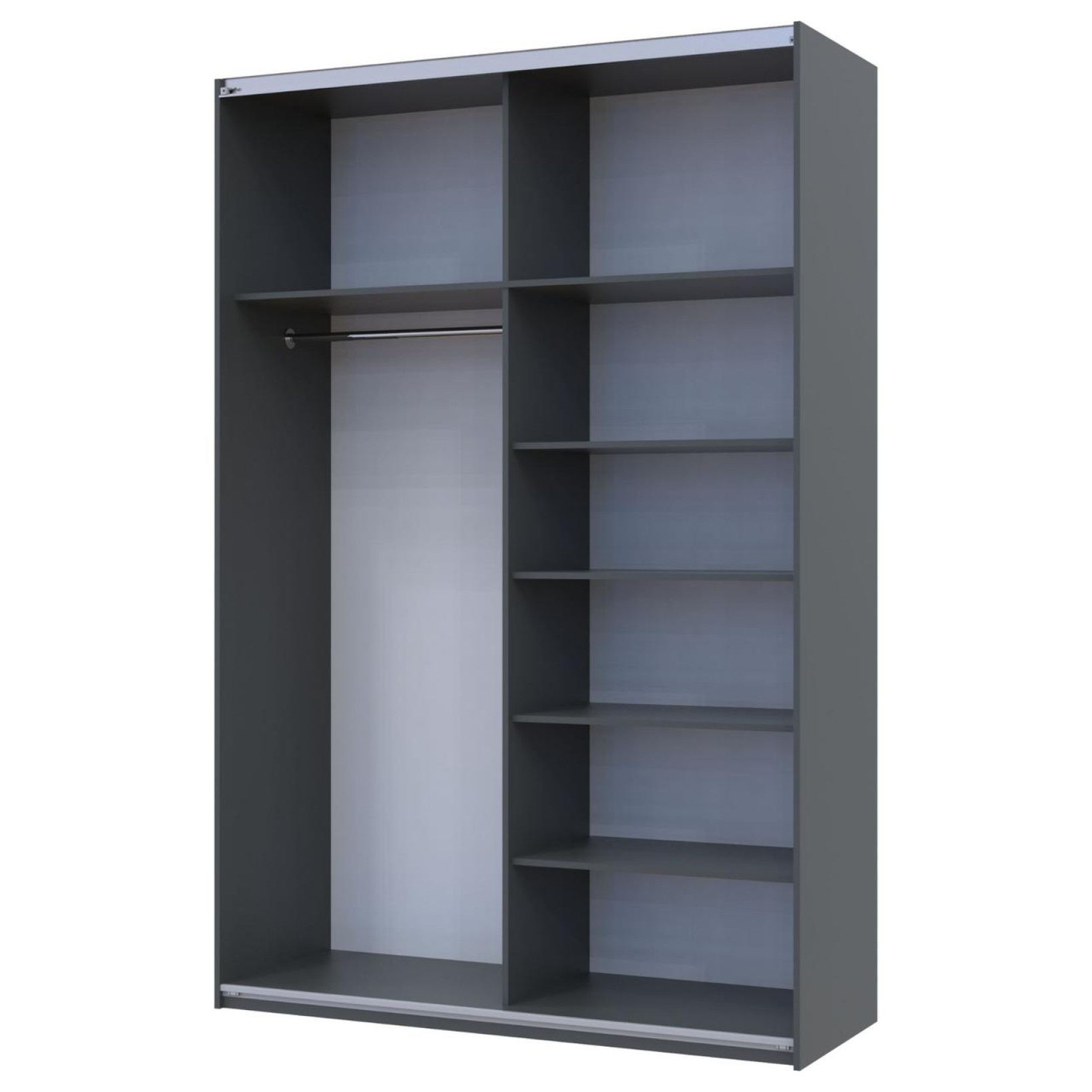 Шкаф купе Doros G-Caiser 2 ДСП 160х60х240 (42005085) Графит