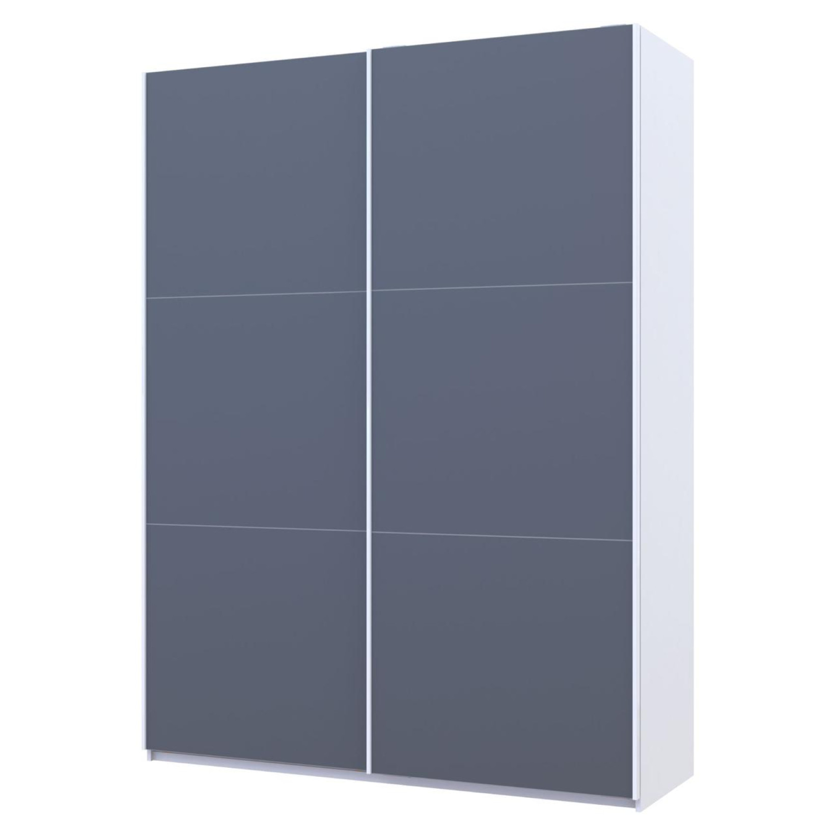 Шкаф купе Doros G-Caiser 2 ДСП / 3 части 160х60х240 (42005087) Белый/Графит