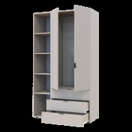 Комплект Doros Гелар з Етажеркою 2 ДСП 115.7х49.5х203.4 (80737643) Кашемир Комплект Doros Гелар з Етажеркою 2 ДСП 115.7х49.5х203.4 (80737643) Кашемир