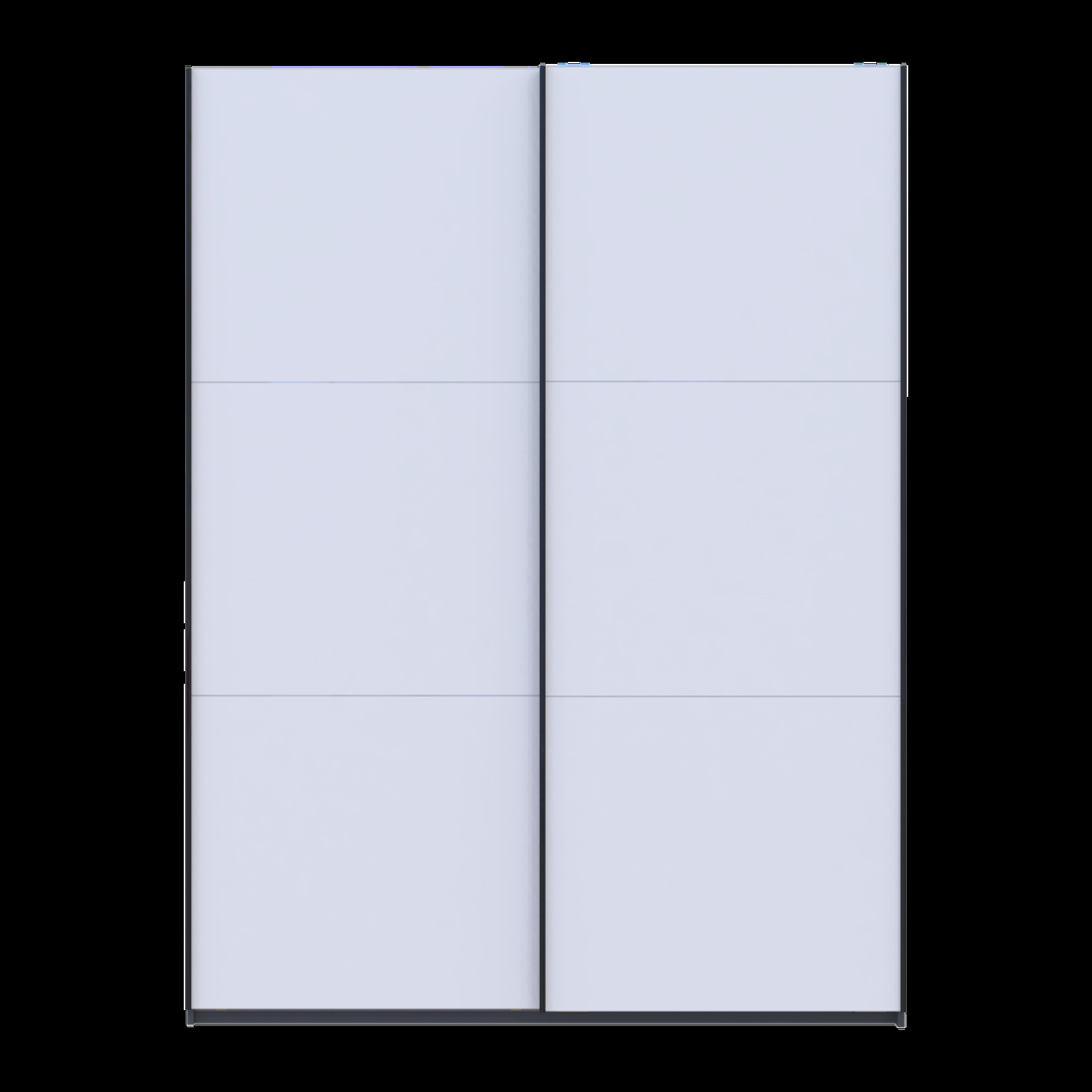 Шкаф купе Doros G-Caiser 2 ДСП / 3 части 180х60х240 (44900262) Графит/Белый