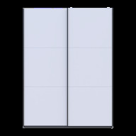 Шкаф купе Doros G-Caiser 2 ДСП / 3 части 180х60х240 (44900262) Графит/Белый Шкаф купе Doros G-Caiser 2 ДСП / 3 части 180х60х240 (44900262) Графит/Белый