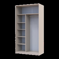 Шкаф купе Doros Сити Лайт 2 Зеркала 120х60х225 (80736341) Кашемир Шкаф купе Doros Сити Лайт 2 Зеркала 120х60х225 (80736341) Кашемир
