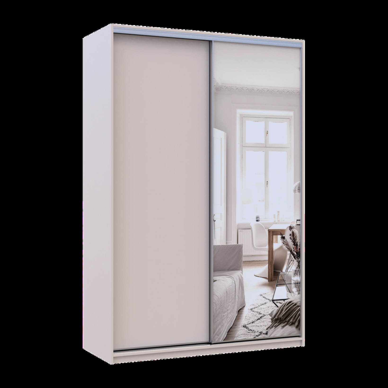 Шкаф купе Doros Сити Лайт 1 ДСП / 1 зеркало 150х60х225 (80736353) Кашемир 