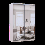 Шкаф купе Doros Сити Лайт 2 Зеркала 150х60х225 (80736359) Кашемир Шкаф купе Doros Сити Лайт 2 Зеркала 150х60х225 (80736359) Кашемир