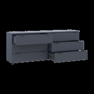 Комод Doros Рон 9 на 6 Ящичков 160х38х62 (41516176) Графит Комод Doros Рон 9 на 6 Ящичков 160х38х62 (41516176) Графит