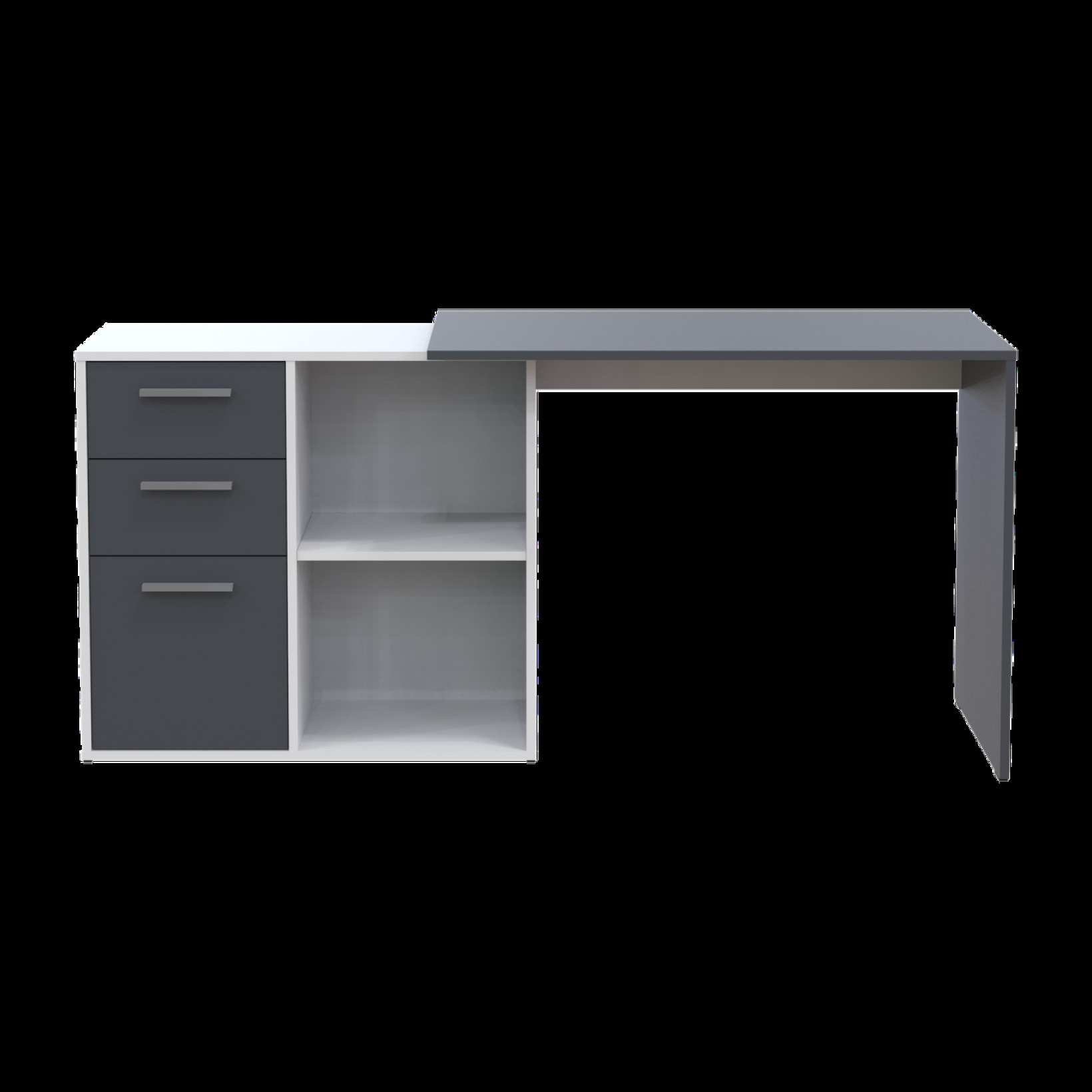 Офисный стол Doros T8 100х83х75 (41516125) Белый/Графит