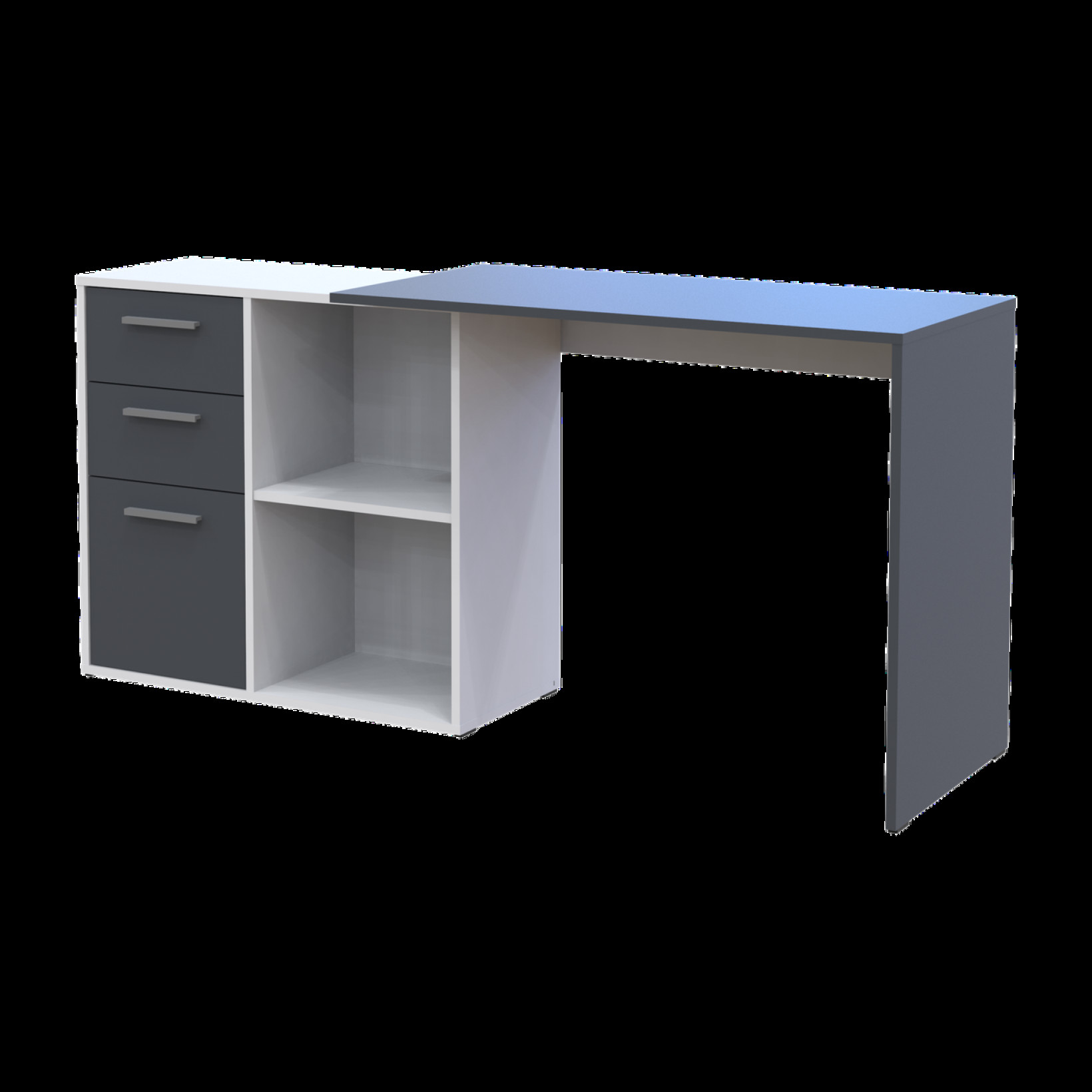 Офисный стол Doros T8 100х83х75 (41516125) Белый/Графит