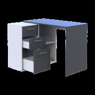 Офисный стол Doros T8 100х83х75 (41516125) Белый/Графит Офисный стол Doros T8 100х83х75 (41516125) Белый/Графит