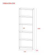 Этажерка Большая Doros 61х22х180 (41516191) Кашемир