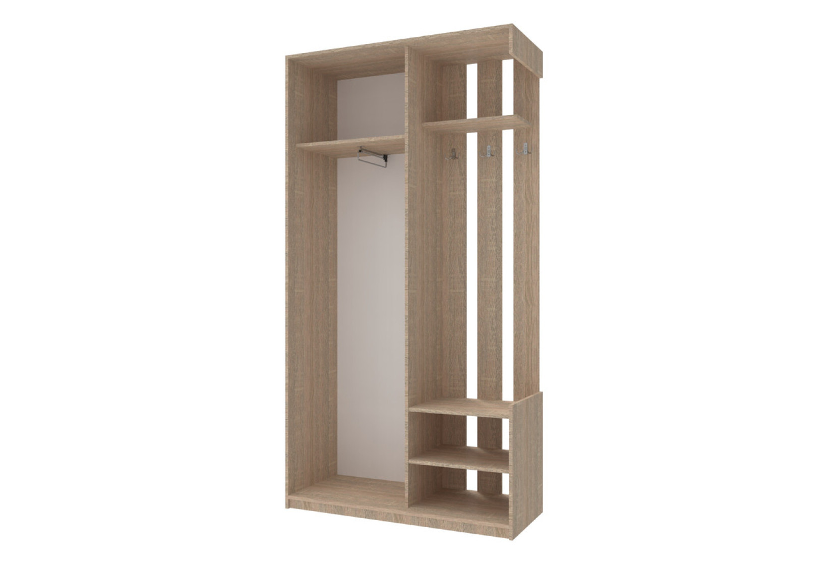 Прихожая Doros City One Door 1 Зеркало 110х45х210 (44900083) Дуб Cонома 