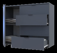 Комод GС1 Doros 100х40х81,2 (41510069) Графит Комод GС1 Doros 100х40х81,2 (41510069) Графит