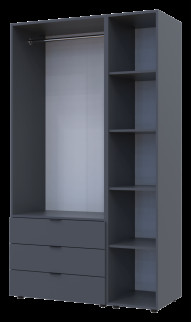 Комплект Doros Гелар с этажеркой  2 ДСП 115.7х49.5х203.4 (42005054) Графит
