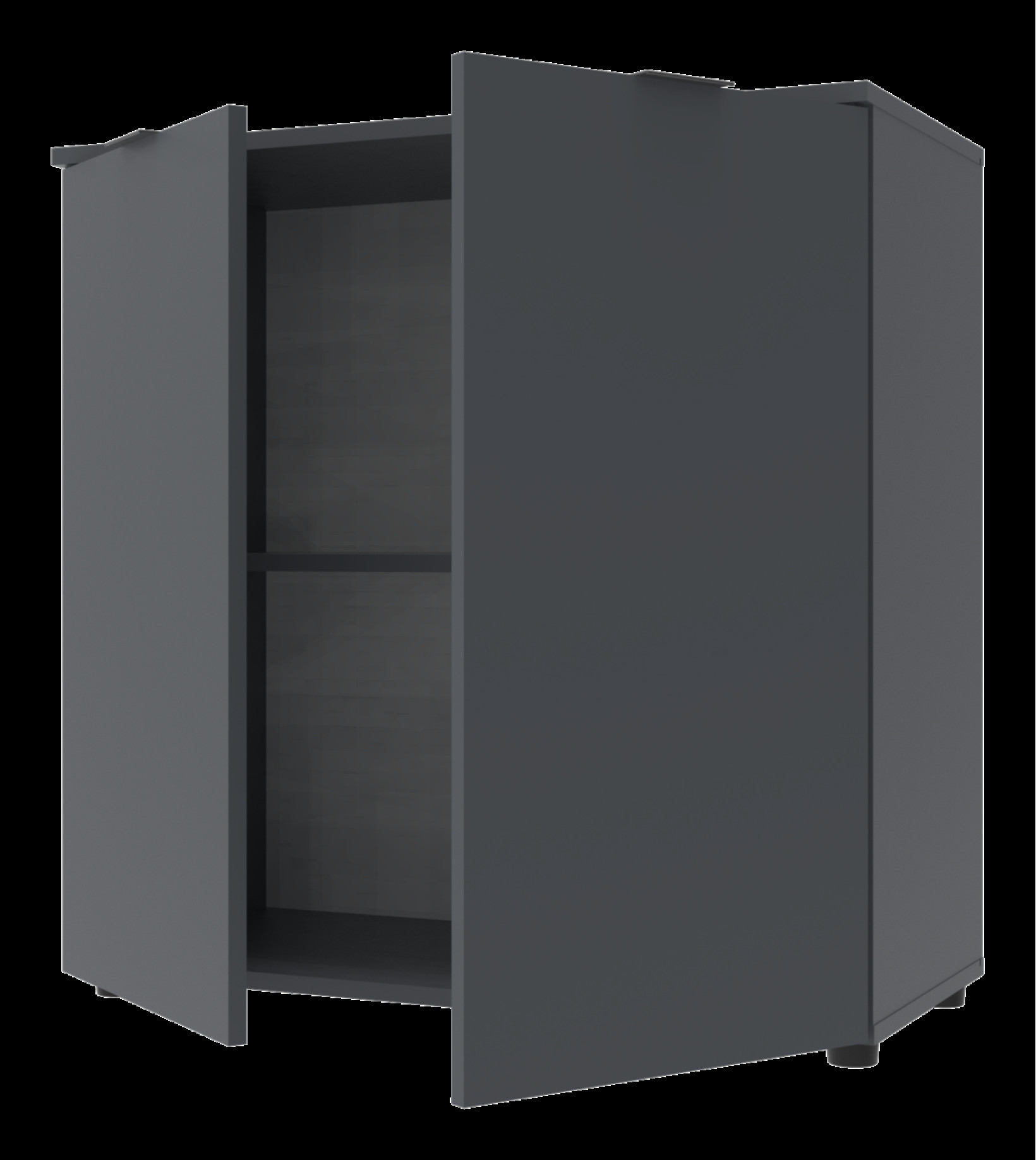 Комод Doros Рон 3 2 фасада 80х38х81 (41516002) Графит