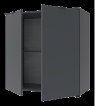 Комод Doros Рон 3 2 фасада 80х38х81 (41516002) Графит Комод Doros Рон 3 2 фасада 80х38х81 (41516002) Графит