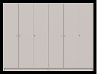 Шкаф для одежды (комплект) Doros Промо 3+3 ДСП 270х48х204 (80737674) Кашемир Шкаф для одежды (комплект) Doros Промо 3+3 ДСП 270х48х204 (80737674) Кашемир