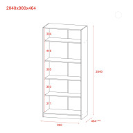 Шкаф для одежды Doros Промо с полками 2 ДСП 90х48х204 (80737770) Серый Шкаф для одежды Doros Промо с полками 2 ДСП 90х48х204 (80737770) Серый